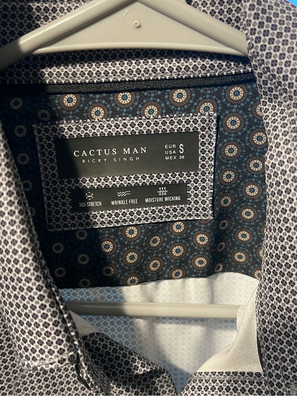 Micro-Pattern Dress Shirt - Men - Picture 2 of 2